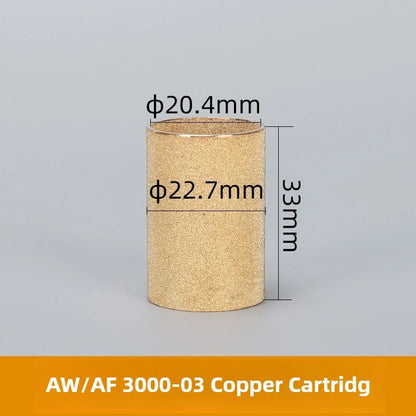 HEBAI AFR BF BFR GFR AW AF 2000 3000 4000 5000 Pneumatic Air Filter Element Copper Cartridge Fiber Filter Element Air Treatment