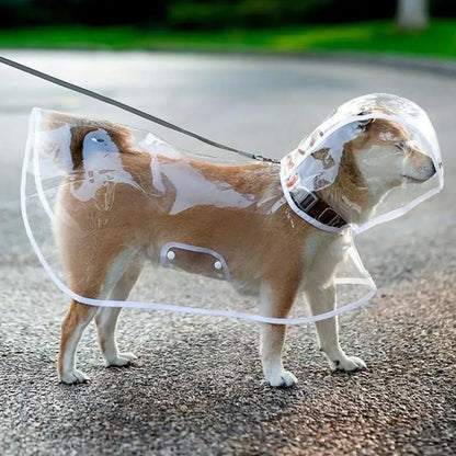 Pet Raincoat Transparent Dog Raincoat Waterproof And Windproof Pet Clothing Large Dog Pet Dog Dog Costume