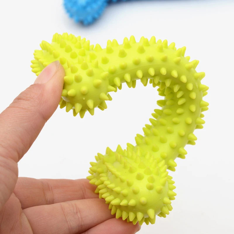 Pet Toys For Small Dogs Rubber Pacifier Ring Shape Bite Resistant Dog Toy Puppy Teeth Cleaning Chew Training Toys Pet Supplies