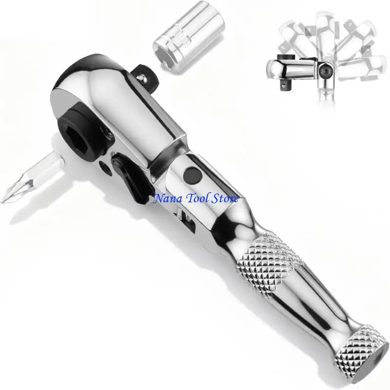 31GJ 1/4inch Drive Ratcheting Wrench Featuring 72Tooth Mechanism Reversible Switching