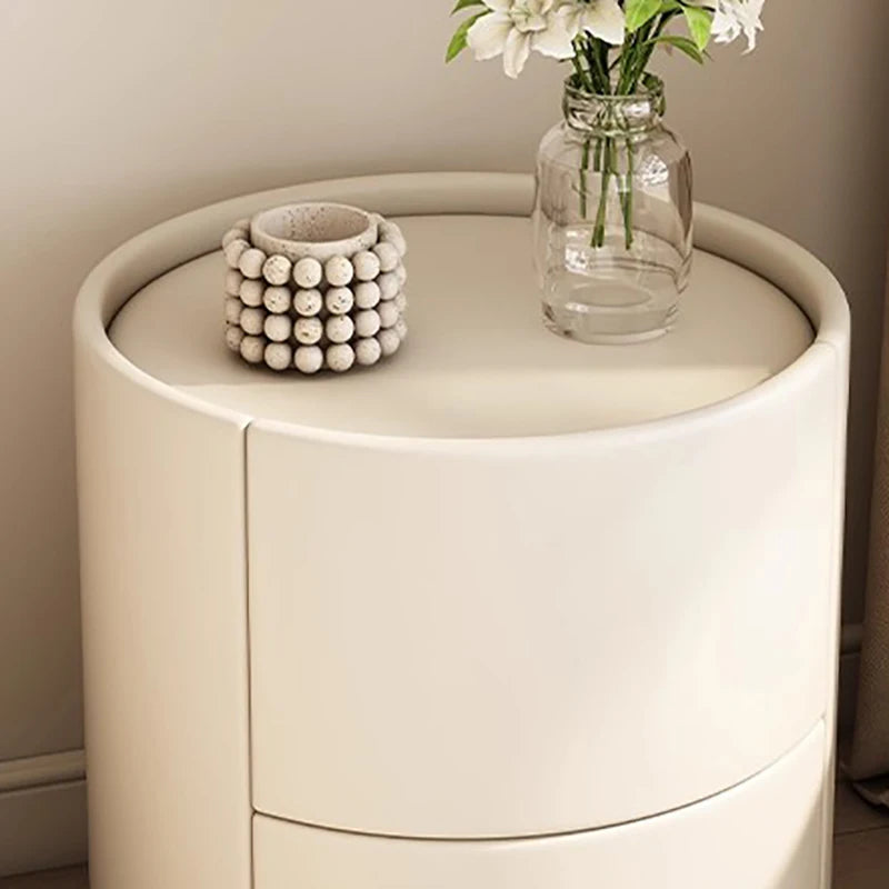 With Storage Narrow Nightstands Round With Drawers Bedroom Design Nightstands Tall Luxury Table Chevet Chambre Modern Furniture