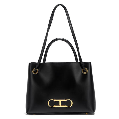 Women's handbag 2026 autumn new black minimalist tote bag dual-use commuting women's bag