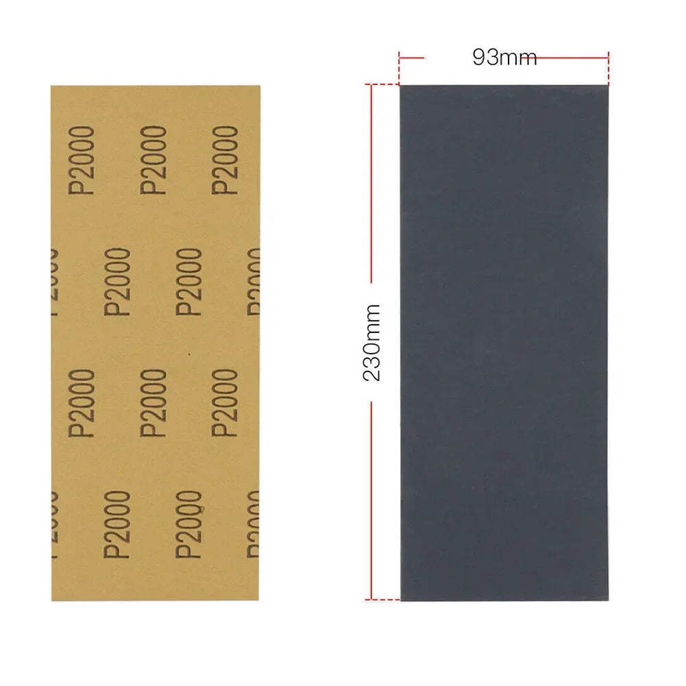 5Pcs Sandpaper 2000 2500 3000 5000 7000 Mixed Grits Sand Paper Water/Dry Sanding Paper Abrasive Tool