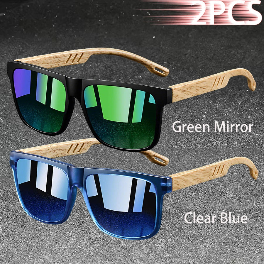 Fashion Vintage Square Square Frame Sunglasses Men Women Fishing Driving Man Luxury Brand Designer Sun Glasses  Eyewear