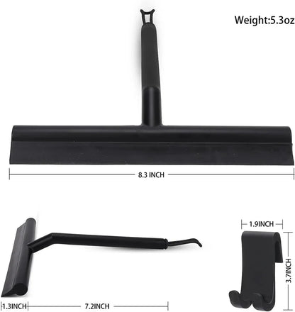 Shower Squeegee  for Glass Door Shower Wall Scraper Cleaner With Silicone Holder Bathroom Mirror Wiper Scraper Glass Cleaning