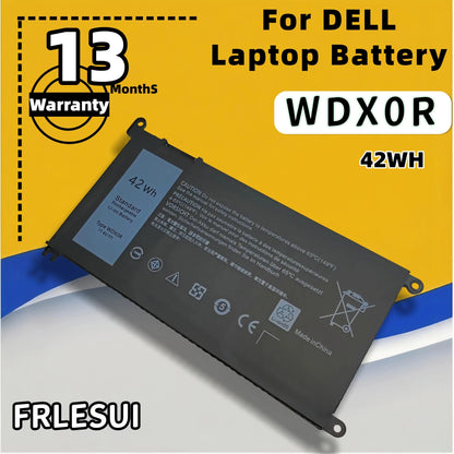 FRLESUI Laptop Battery WDX0R WDXOR For DELL Inspiron 14 5368 5567 7560 5767 7472 7460-d1525s 7368 7378 5565 Latitude 3488 3580