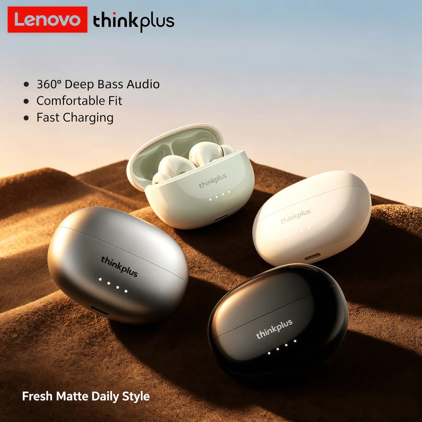 Lenovo LP5PRO Earphones Bluetooth Wireless Gaming Headsets Low Latency HIFI Sound Music Stylish Appearance Portable Earbud