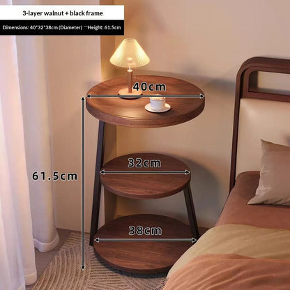 Coffee Table Vintage Multi Tier Small Round Side Table Bedside Nightstand Creative Designer Living Room Coffee Table Bedroom