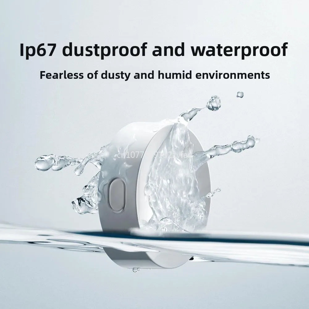Xiaomi Water Leak Sensor 2 Bluetooth 5.2 Water Immersion Detector Soaking Sound and Light Alarm Remote Control with Mi Home APP