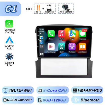 GPS Navigation for Kia Sorento BL 2002-2011 Car Radio Stereo Multimedia Video Player Android 15 Wireless Carplay Android Auto BT