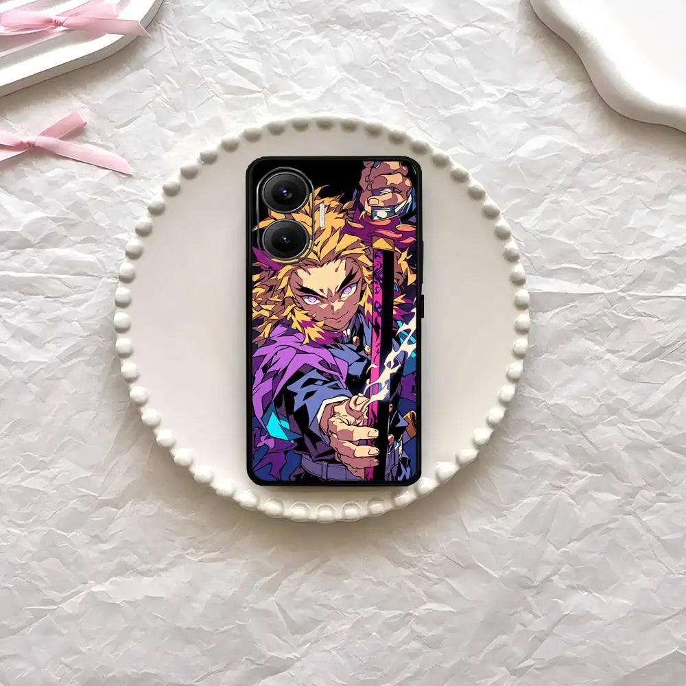 Anime Demon Slayer Phone Case For Xiaomi Mi 5X 8 9 10 11 12 Lite Pro 10T PocoX3pro PocoM3 Note 10 Pro Lite