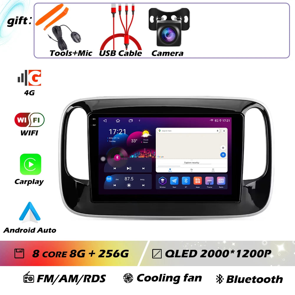 Car Radio Carplay For GAC Trumpchi GS3 GE3 2017-2021 Navigation GPS Android Auto Player Screen 4G Wifi No 2din DvD