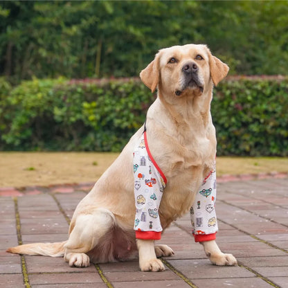Cartoon Pattern Dog Elbow Sleeves Cotton Soft Dog Elbow Protector Shoulder Support Brace Pet Knee Pads For Puppy Dogs