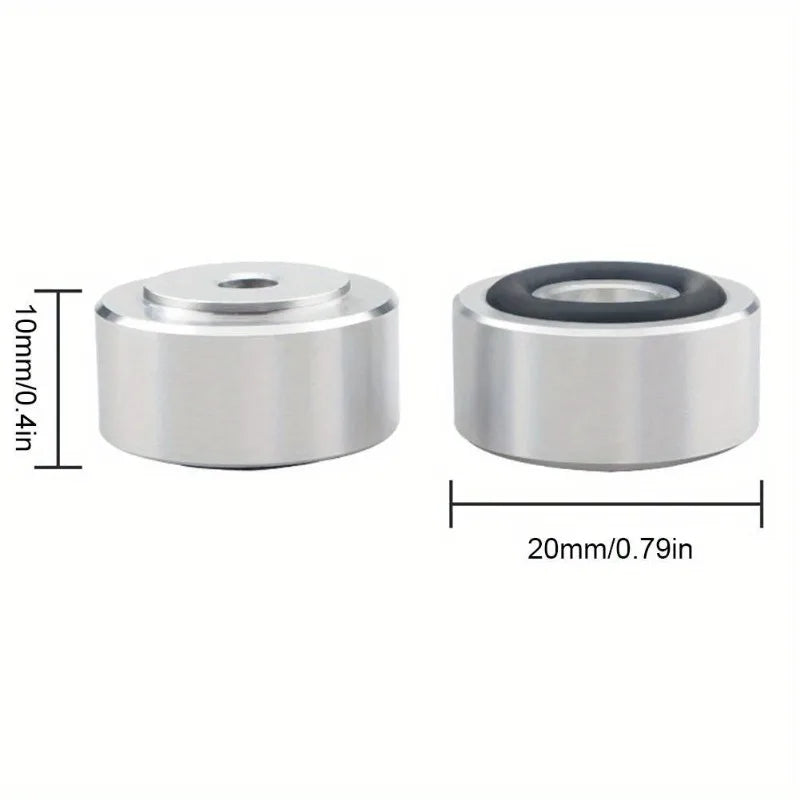 4Pcs Speaker Spikes Stand Feet Pad Aluminum Alloy Speaker Isolation Stand Feet Pad Speaker Feet Pad for Speaker