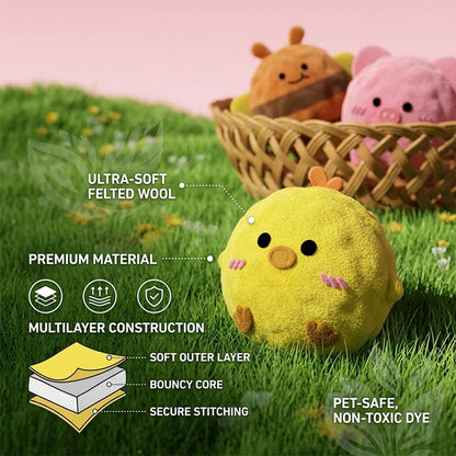 New Pet TPR Squeaky Spiky Dog Ball Toy Interactive Puppy Chew Toys Pet Cleaning Durable Self-Playing Stress Relief Bite Toys