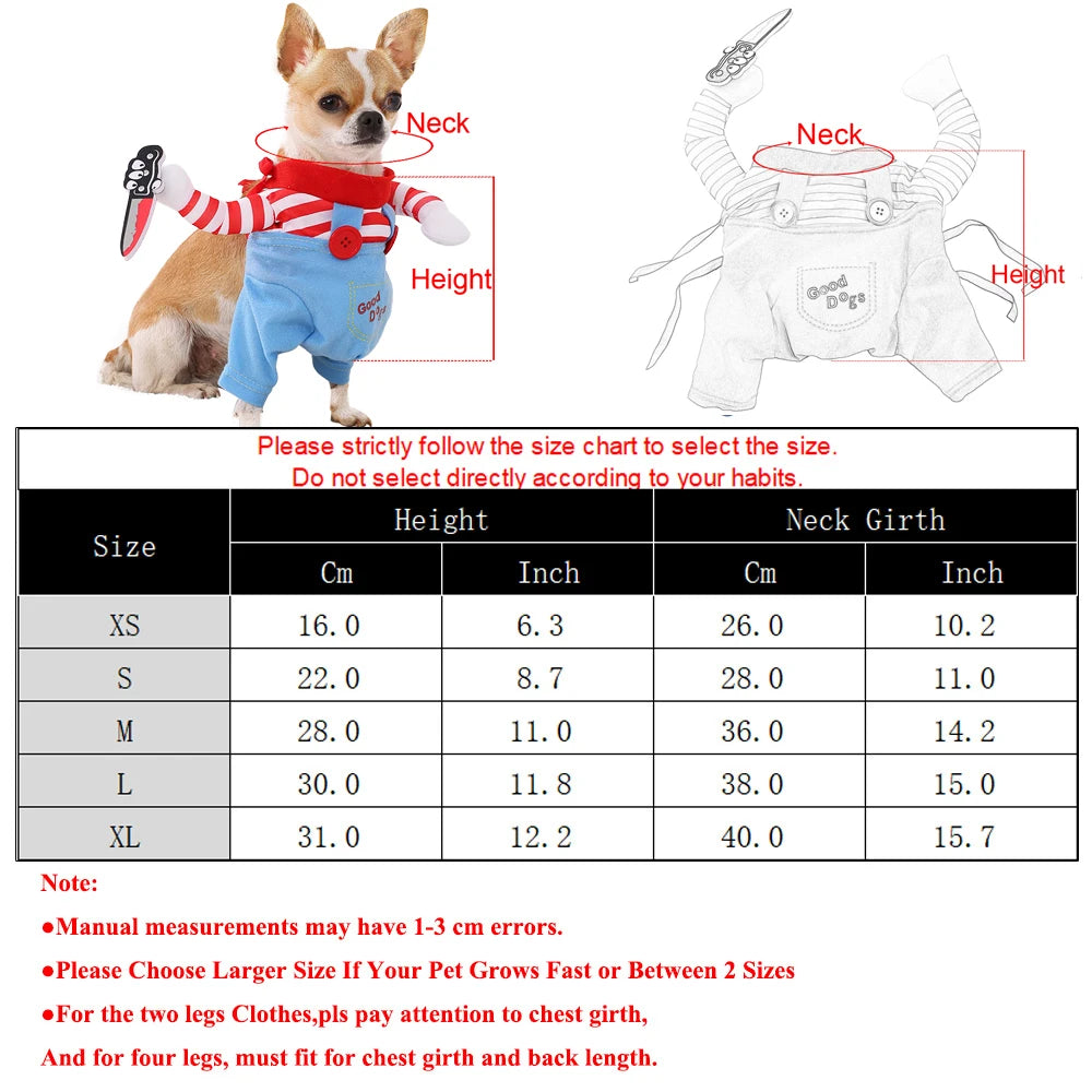 Dog Clothes For Small Medium Dogs Cats Christmas Funny Puppy Dressed Up Cosplay Costumes Chihuahua Yorkshire Pug Pet Clothing
