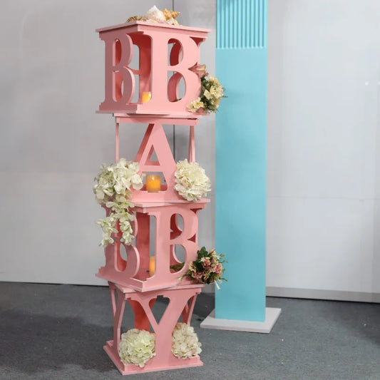 Wedding Events Supplies Party Decoration Supplies Baby Shower Pink  Boxes Props Baby Shower Box Birthday Party Decoration