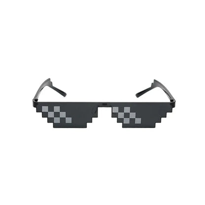 Mosaic Sunglasses Cool Party Vintage Shades Eyewear For Men Pixelated Sunglasses Funny Women Glasses