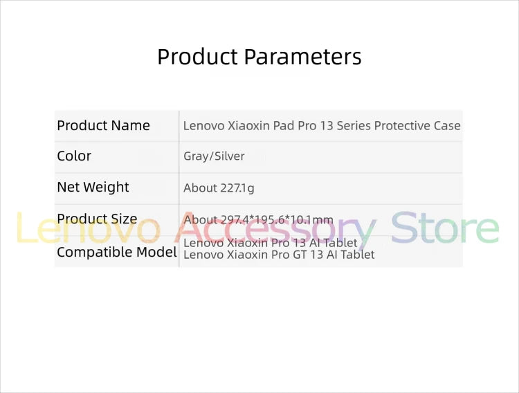 New Lenovo 13’’ Protective Folio Case 2026 for Lenovo Xiaoxin PadPro 13/ Pro GT 13-inch Tablet for Lenovo Idea Tab Pro Gen2 PU