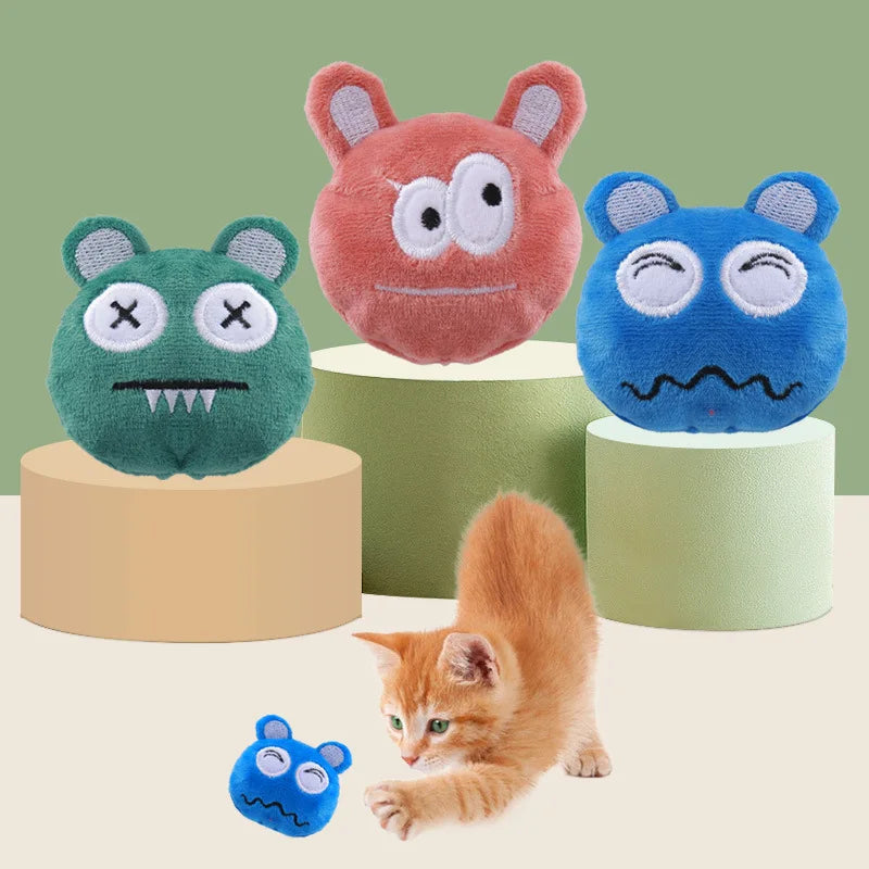 Funny Catnip Toy Balls Kitten Cat Toys Interactive Rolling Balls Cat Accessories Pet Products