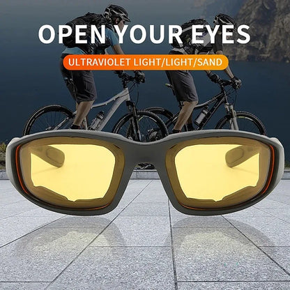 Outdoor Cycling Glasses, Eye Protection, Skiing Glasses, Cs Tactical Sunglasses, Sports Sponge Sunglasses Effectively Block 1pc
