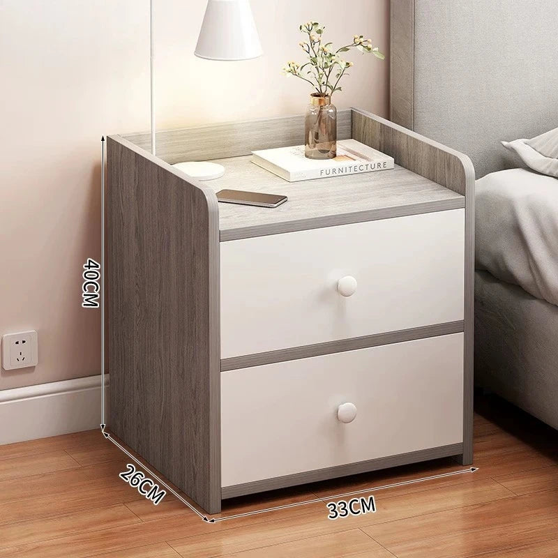 Room Household Home Modern Minimalist Bedside Table Nightstand Small Bedroom Storage Drawer Compact Bedside Cabinet Furniture