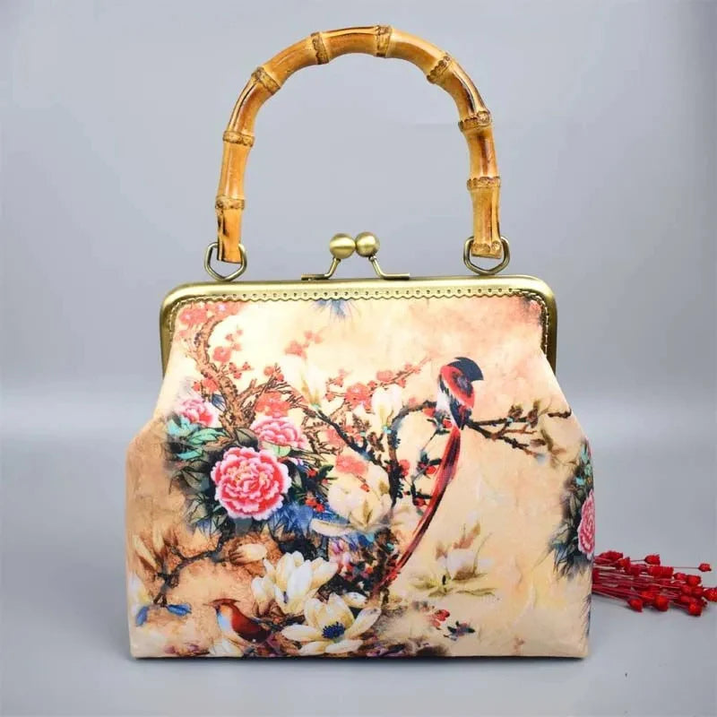 Wood Hand lock Shell Bags Vintage Designer Bag Women Shoulder Crossbody Bag Chain Tote Women's Handbags Purses