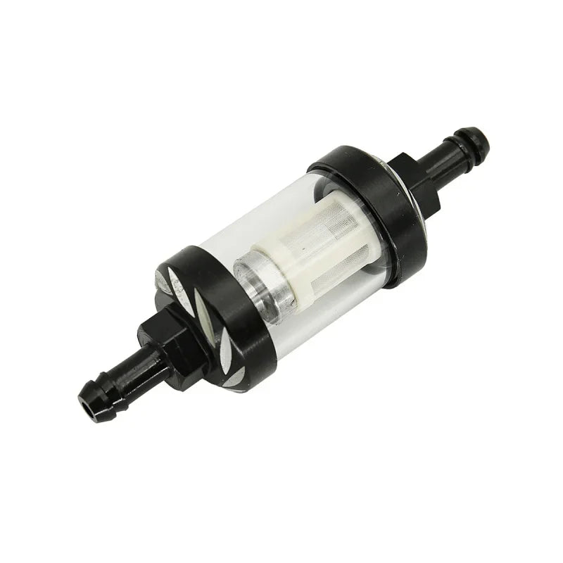 8mm CNC Aluminum Alloy Glass Gas Fuel Oil Filter Moto for Dirt Pit Bike 125/140/150/160cc CRF70 90 110 TTR100 110 KLX65