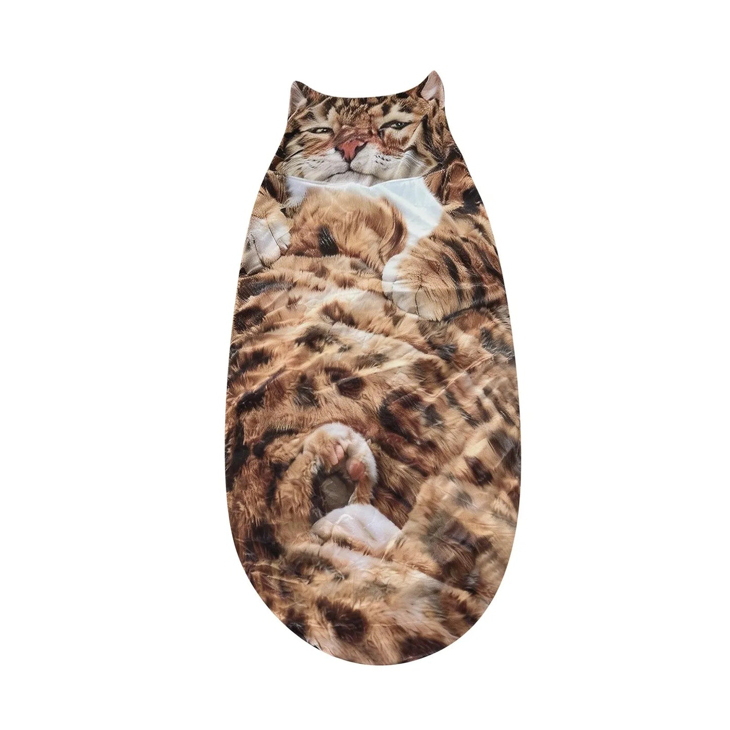 Winter Adult Plush Cat Sleeping Bag Soft Washable Warm Blanket Envelope Sleeping Bags For Outdoor Camping Travel Sleepovers