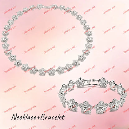 2026 High Quality Shiny Luxury Brand Fine Jewelry Sets Exquisite Fine Fashion Party Gifts for Women New Christmas Ornaments