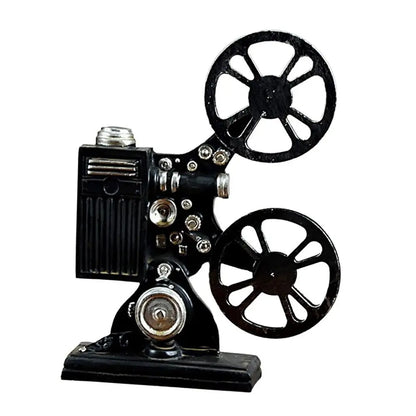 Resin Craft Movie Film Projector Sculpture Exquisite Lightweight Cinema Projector Ornaments Handmade Projector Model Home Decor