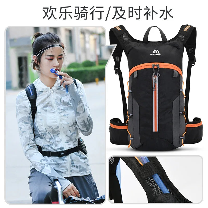 Outdoor Cycling Backpack Mountain Bike Bag Outdoor Double-Shoulder Bag Lightweight Casual Travel Bag Cycling Gear