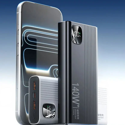 Lenovo 140W 500000mAh Power Bank Super Fast Charging Large Capacity Intelligent Digital Display Power Bank For IPhone For Xiaomi