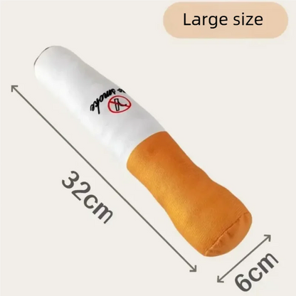 Pet Funny Toys Cigar Big Smoke Plush Sound Squeak Fake Cigarettes Toys Dog Chew Molar Interactive Game Bite Resistant Pet Toy