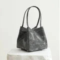 Custom Letter Suede Leather Women Bucket Bag Female Party Handbag Handbag 2025 New Fashion Chinese Style Luxury Brand Tote Bags