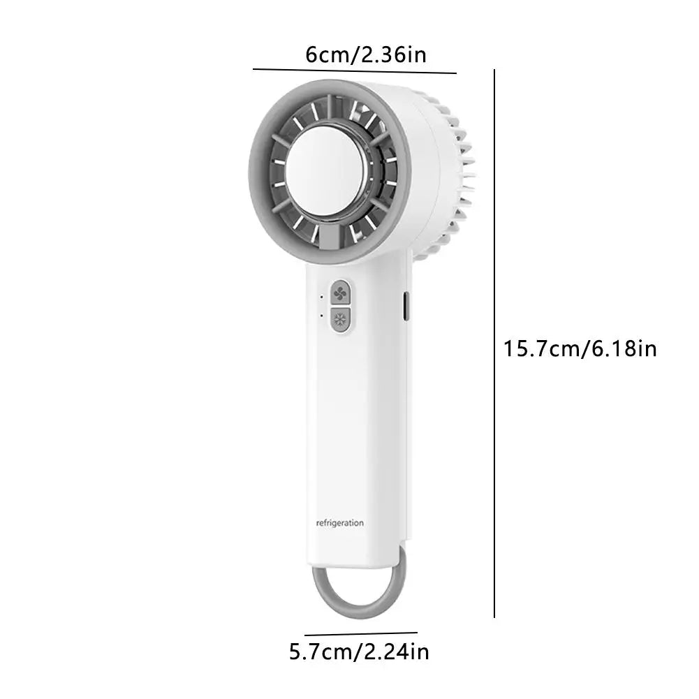Portable High Speed Cooling Handheld Fan 18650 high-performance battery High Airflow with Outdoor Portable Fan