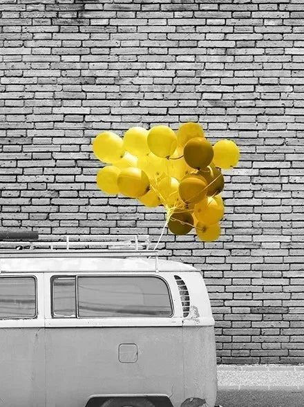 Black and White Europe Landscape Picture Home Decor Nordic Canvas Painting Wall Art Yellow Scenery Posters for Living Room Decor