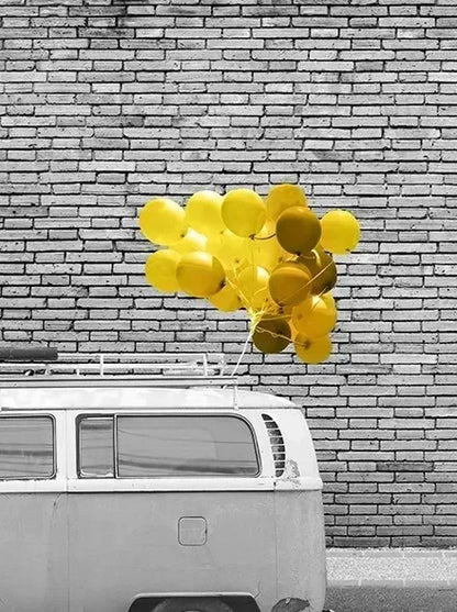 Black and White Europe Landscape Picture Home Decor Nordic Canvas Painting Wall Art Yellow Scenery Posters for Living Room Decor