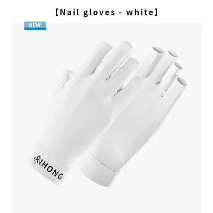 UV Gloves Are Used For Nail Art. These Are Professional UPF50+ UV Protective Gloves, Suitable For Nail Art. Five-Finger Gloves