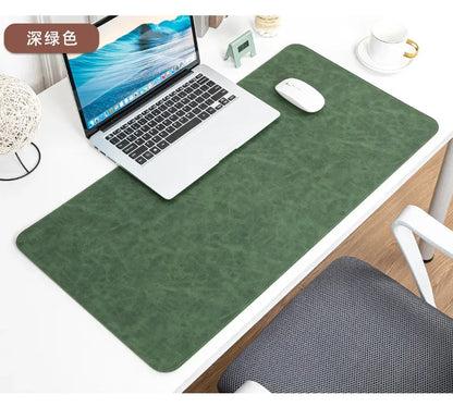 Desk Pad Waterproof PU Mouse Pads Desk Mat Protective Cover Large Mousepad Computer Laptop Non-slip Easy To Clean Keyboard Mats