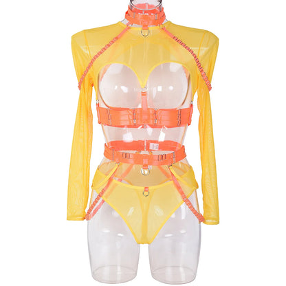 Bikini Fashion Sexy Three-Piece Suit Complex Strap Halter Waist Seal Nightclub Sexy Underwear