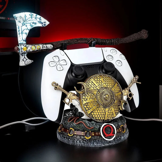 2025 New God of War Game For PS5/Xbox/PS4 Controller Creative Stand Unique Gamepad Holder Desktop Decoration Gaming Accessories