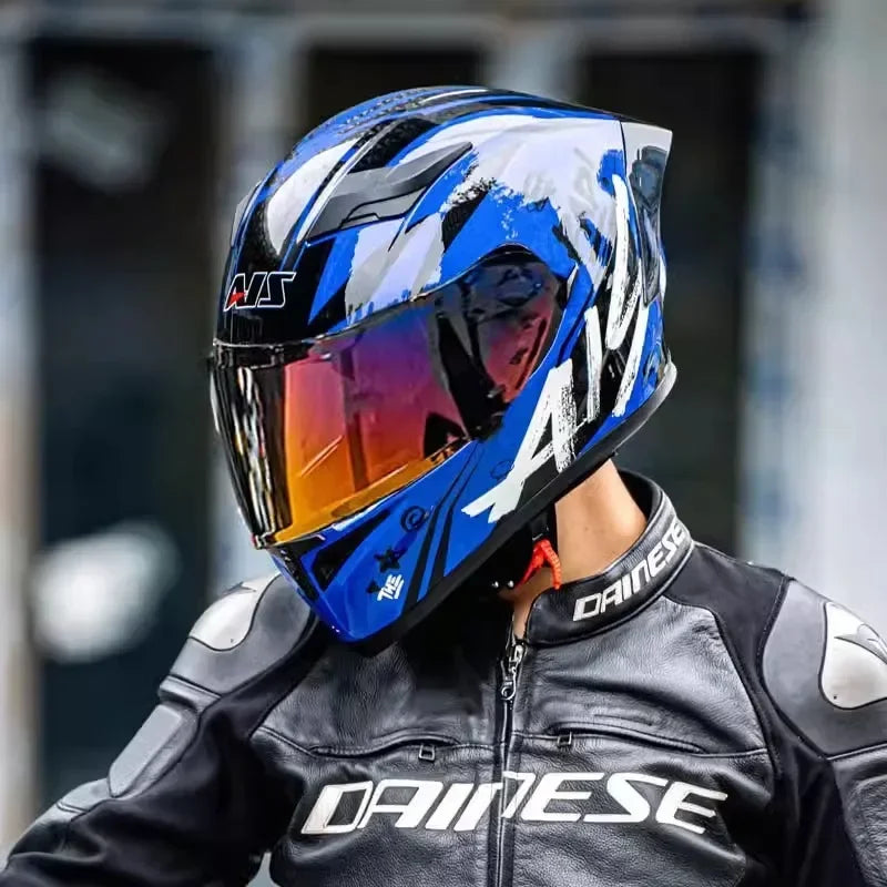 Motorcycle Helmet Full Face Double Lens Racing Off-road Helmet Cascos Para Motos Capacetes De Moto DOT Certification Casco Moto