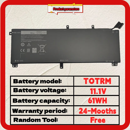 Wholesale And Retail ❗❗❗ TOTRM T0TRM Laptop Battery for For Dell XPS 15 9530 Precision M3800 H76MV 7D1WJ 24 Months Warranty