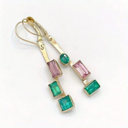 Traditional Earrings, Ethnic Tribal Earrings, Glass Stones, Carved Long Earrings, Heart Shape Earrings,