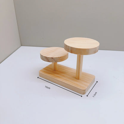 Wooden display rack with storage rack - Multi-layer storage box for jewelry.superior plants - for jewelry bead display