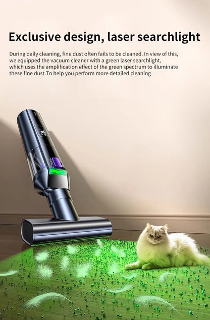 Cafele 15000Pa Wireless Vacuum Cleaner Portable Air Pump Vacuum Sealer Powerful Air Blower 4-in-1 For Car Home Office PC Clean