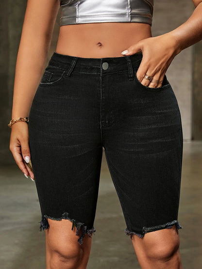 Women's jeans popular summer hot girl style black Denim shorts
