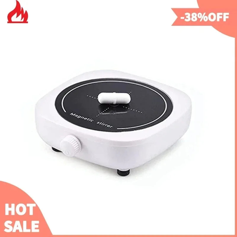 Mini Magnetic Stirrer Lab Stir Mixer Portable Stir Plate with Stir Bar 2L 4000RPM USB Cable Connection for Laboratory