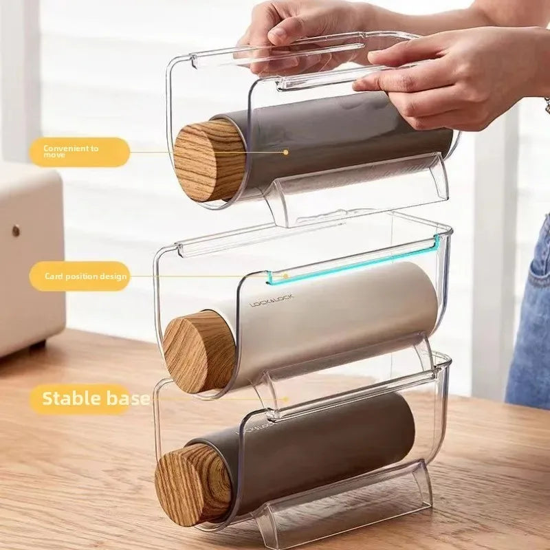 Stackable Acrylic Cup Holder Wine Water Bottle Organizer Clear Plastic Storage Rack for Kitchen Pantry Desktop Home Office